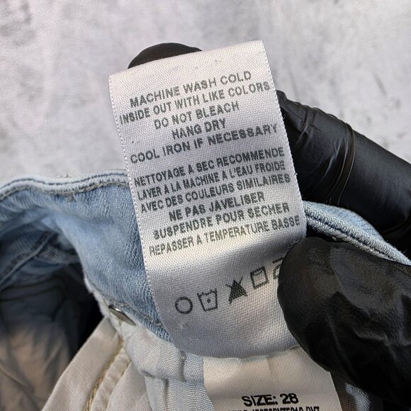 Joe's Jeans Skinny Crop Jeans Womens 28 Light Wash Stretch Denim Cynthia Raw Hem - Picture 12 of 12